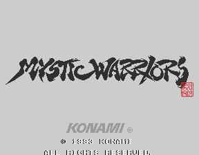 Mystic Warriors (ver EAA) Title Screen